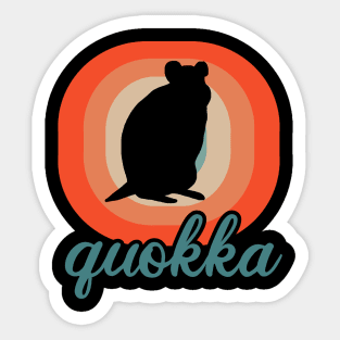 cute quokka motif Marsupial love gift Sticker